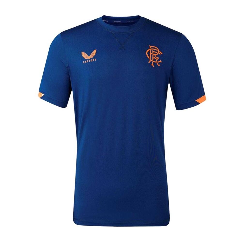 Castore Mens 2023/2024 Rangers FC Travel T-Shirt / Blue